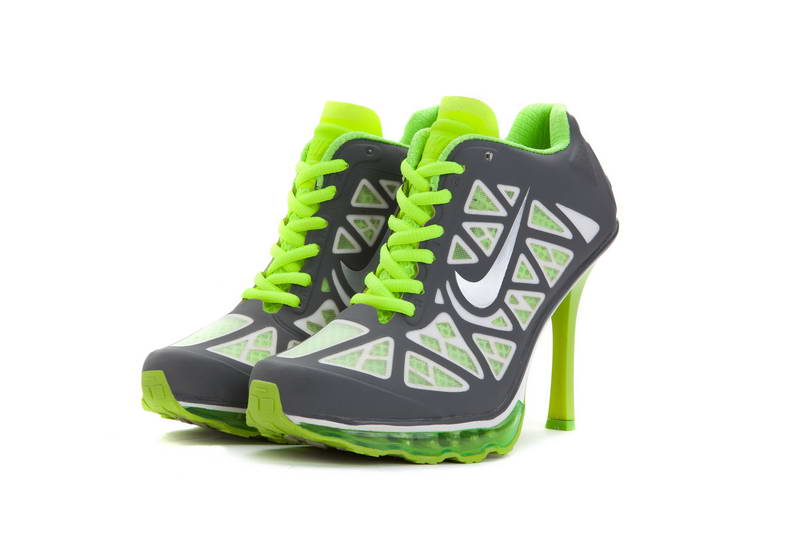 Amorti Nike Air femmes talons bottines gris vert (1)
